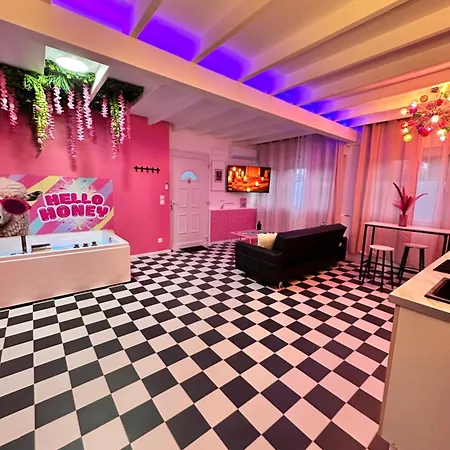 Appartement Maison 60 M2 Loveroom Romantique Avec Jacuzzi Prive A 10 Min De Nancy Et Jardin Prive